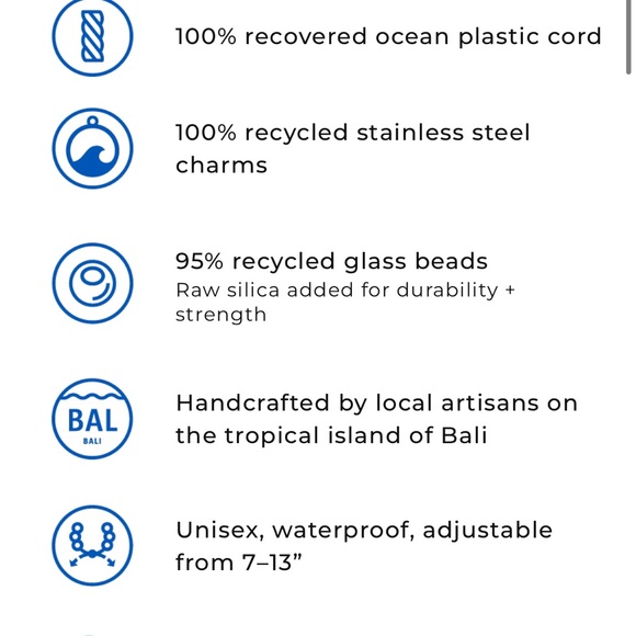 NWT 4Ocean Whale Beaded Bracelet Unisex, waterproof, adjustable from 7 to 13 in. - Picture 11 of 11